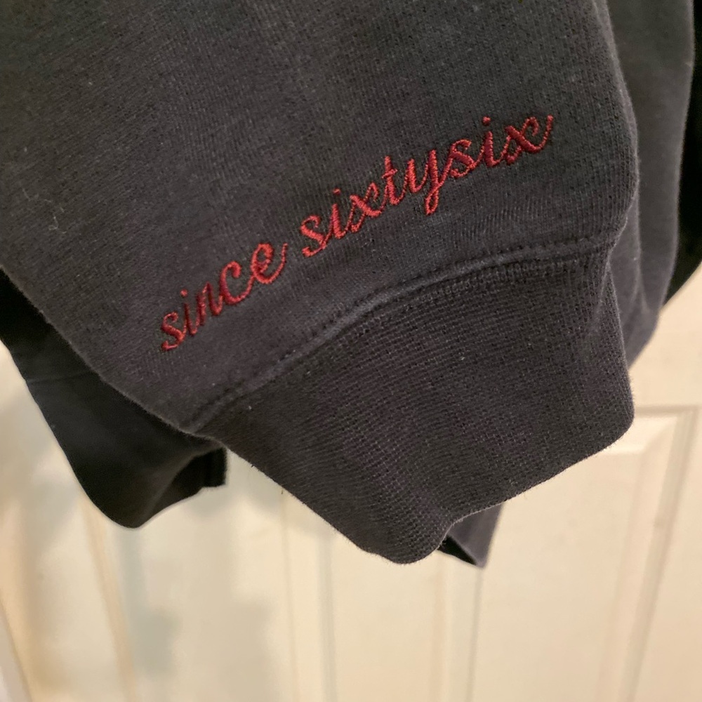 VANS XL Zip Hoodie Fleece Jacket Kangaroo POCKET spellout Off The Wall Vintage - Picture 5 of 11